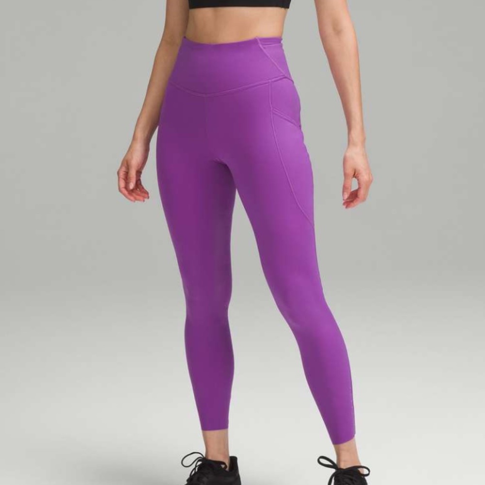 EUC Lululemon Fast & Free 25” Leggings, Size 4